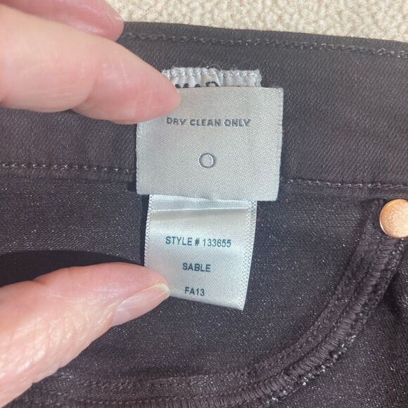 Henry & Belle Coated Jeans Women 31x 32 Brown Skinny Festival Concert Night Out - Picture 9 of 12